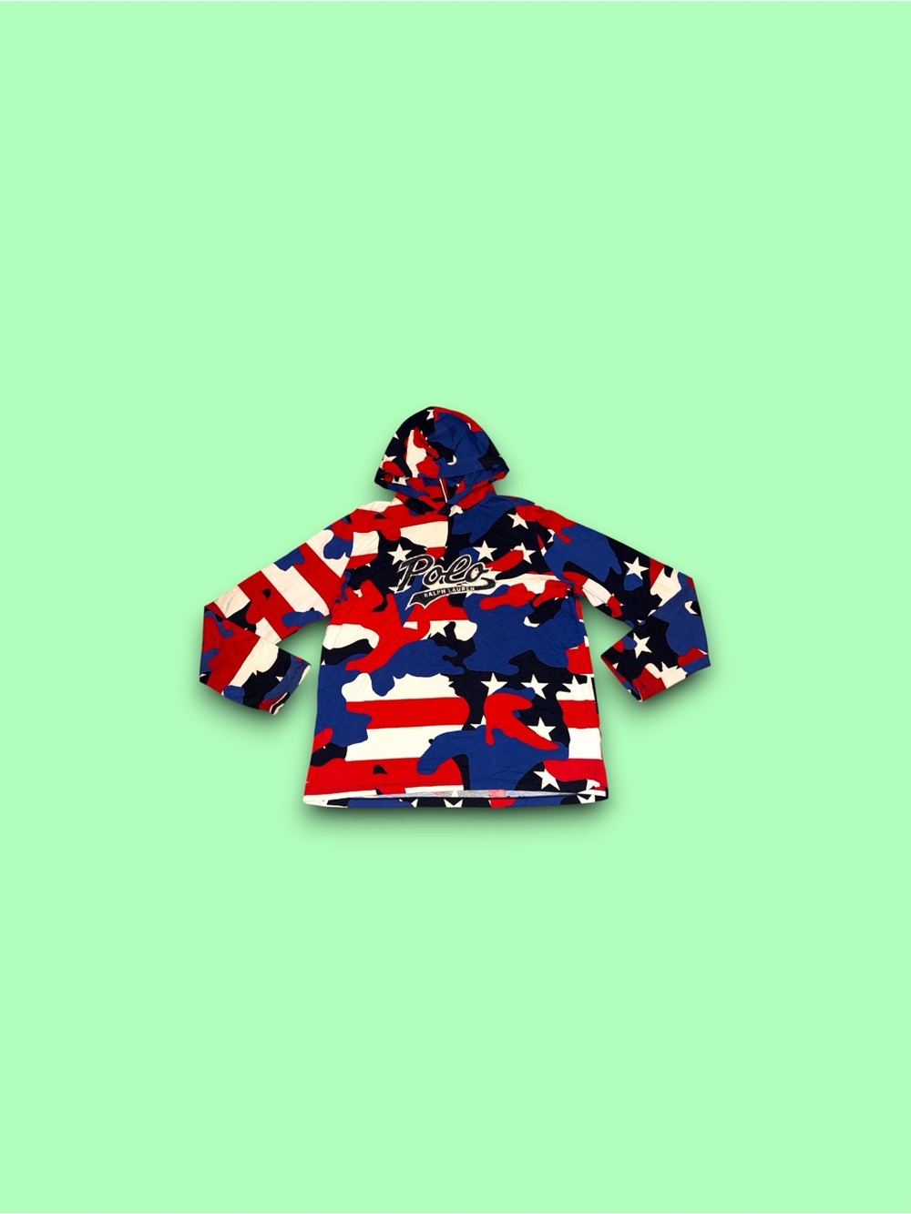 Polo Ralph Lauren Lightweight Hoodie 'AMERICANA' Camouflage L/S Men’s XL